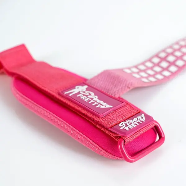 lifting straps pink